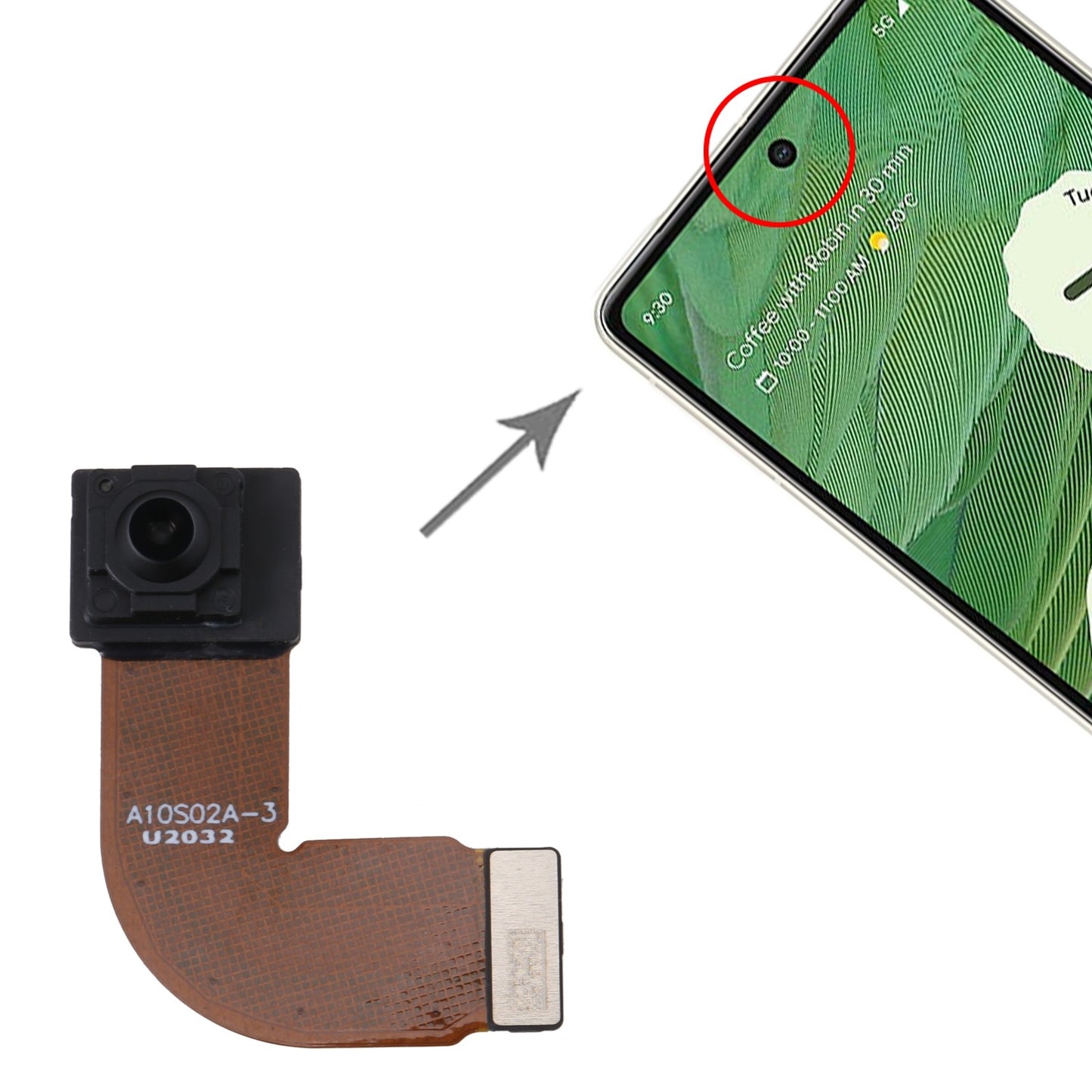 Google pixel 7 front facing selfie camera replacement