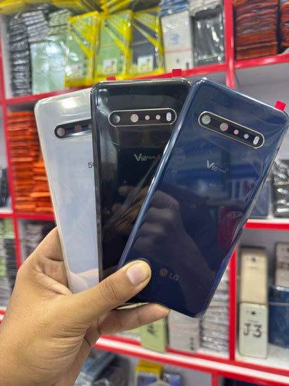 LG V60 Original Back Glass With Camera Lens Replacement
