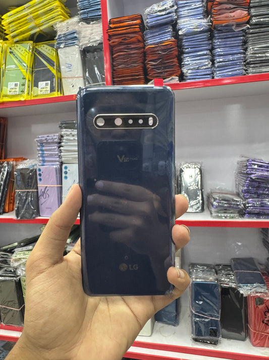 LG V60 Original Back Glass With Camera Lens Replacement