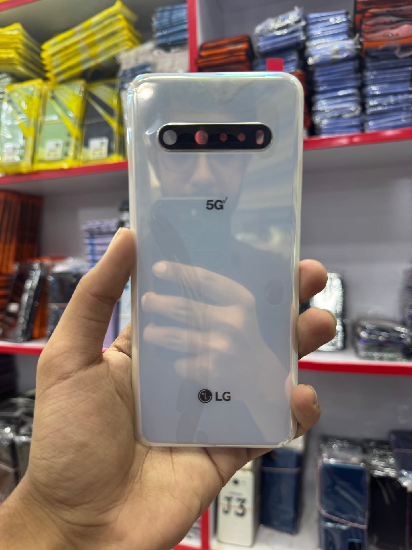 LG V60 Original Back Glass With Camera Lens Replacement