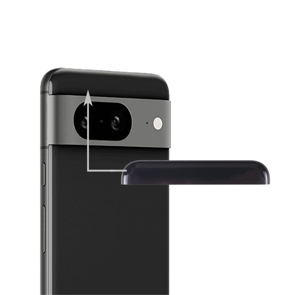Google Pixel 8 Top Glass Upper Bracket Replacement